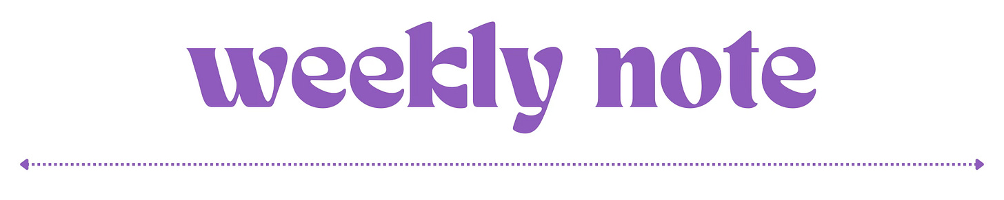 weekly note